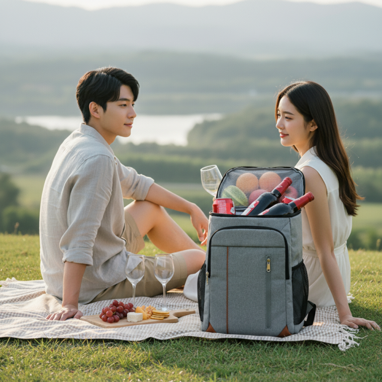 트래블 보온보냉 백팩 음식보관 아이스백