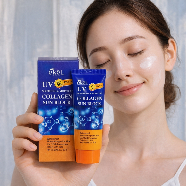 개별포장 콜라겐 선크림 SPF 50 PA+++ 자외선차단 미백 판촉물 사은품 답례품 판촉 UV 선스틱 선케어