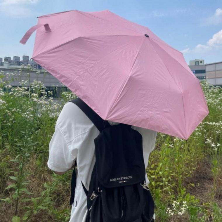 자외선차단 암막 양우산 양산겸용 자동 핑크