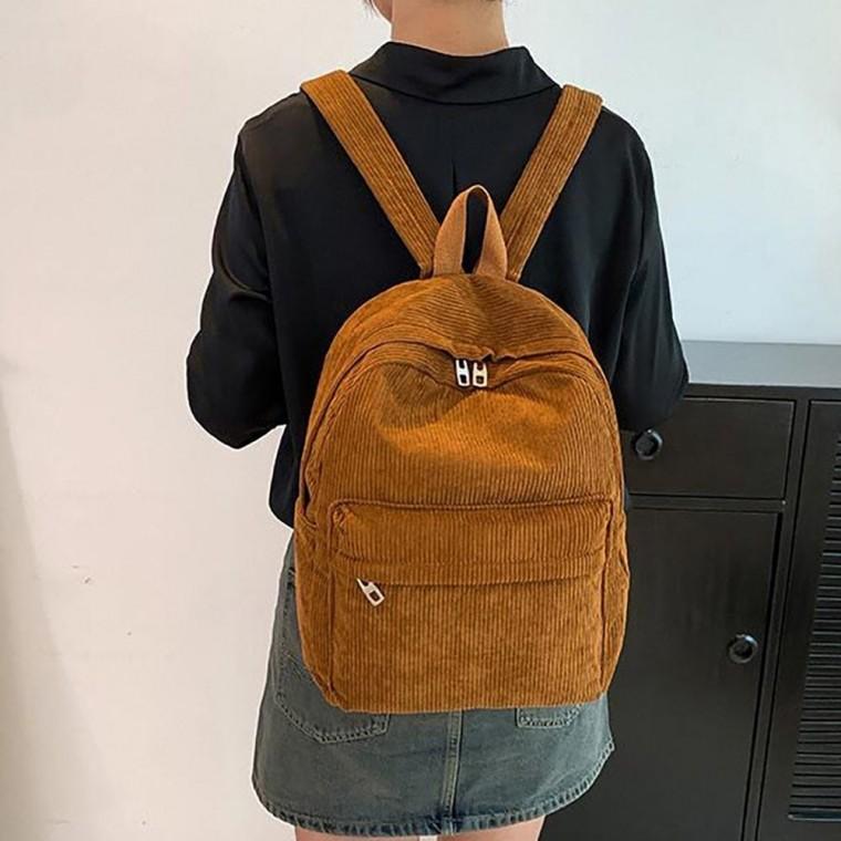 가방 코듀로이 소재 미디움 가방 백팩 귀여운 디자인 외출