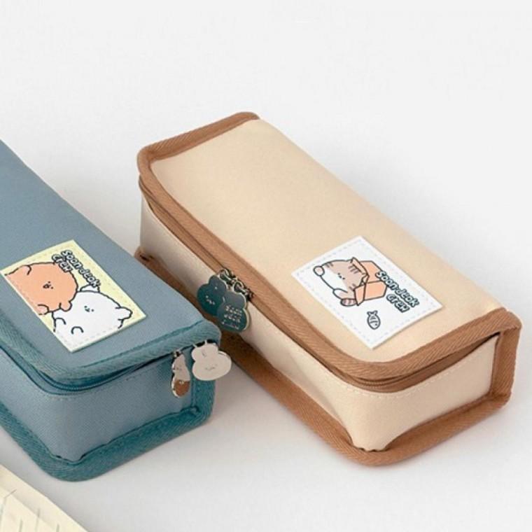 직사각형 스퀘어 파우치 코스메틱 사각형 파우치 메이크업 데일리 수납 간편