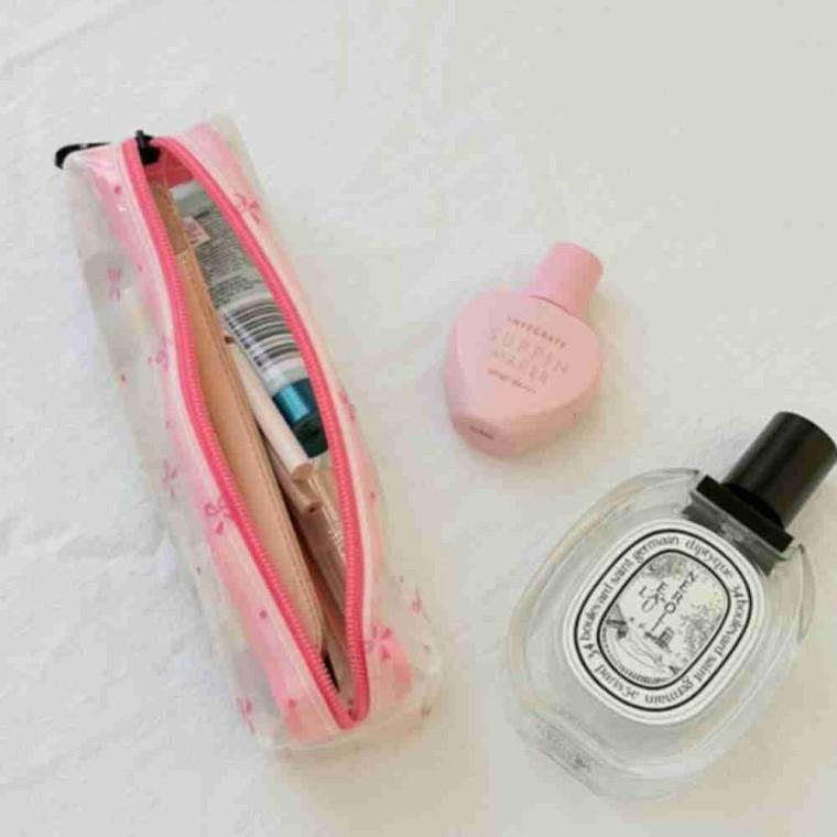 리본필통 투명펜슬케이스 파우치 파우치케이스 학생필통