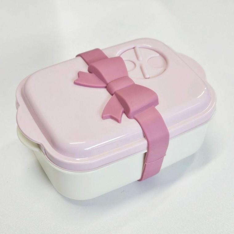 야마다 리본 런치 도시락 고정 밴드 핑크 파우치 일본 직장인 용품 밴드 도시락 북 가방 통 직장인 북