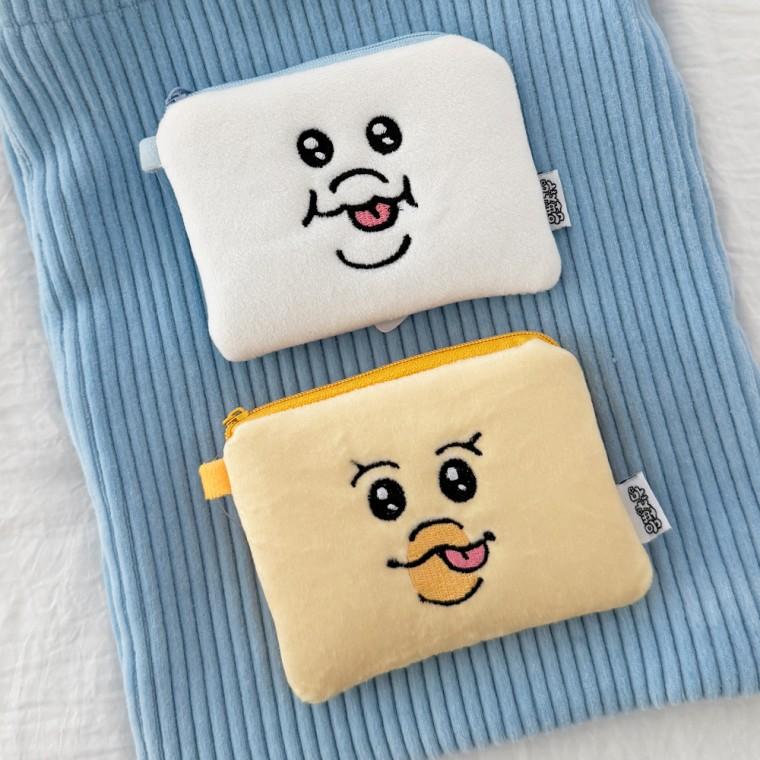 음뽀챠무 키미마로 미니 사각 지퍼 파우치 카드지갑 [정품 오빤쮸 빤쮸토끼 캐릭터 귀여운 인형 교통카드]