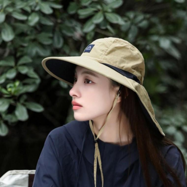 넥커버 등산모자 버킷햇 챙넓은 여성 벙거지 사파리 모자 캠핑 물놀이 여름 뒷목커버