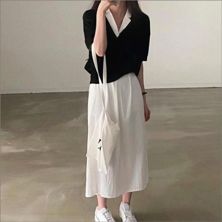 반팔 여성 롱원피스 루즈핏 데일리 카라셔츠 여름 편한