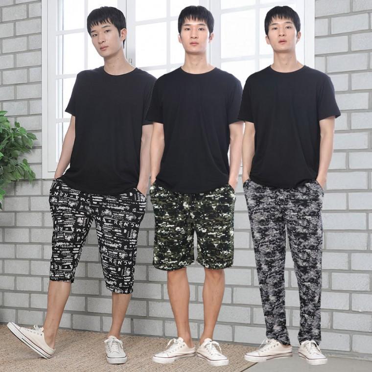 여름 밀리터리 검백 까실이 몸빼바지 몸빼고무줄바지 작업바지 남자몸빼 고무줄바지