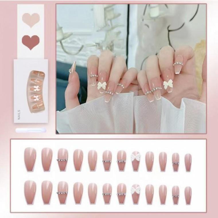 간편 붙이는 네일 팁 데일리 셀프 네일 팁 여름 무광