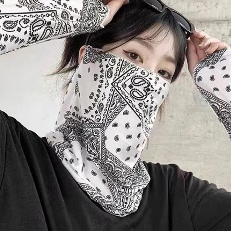 귀걸이형 넥토시 자외선 마스크 목 토시 두건 여름용
