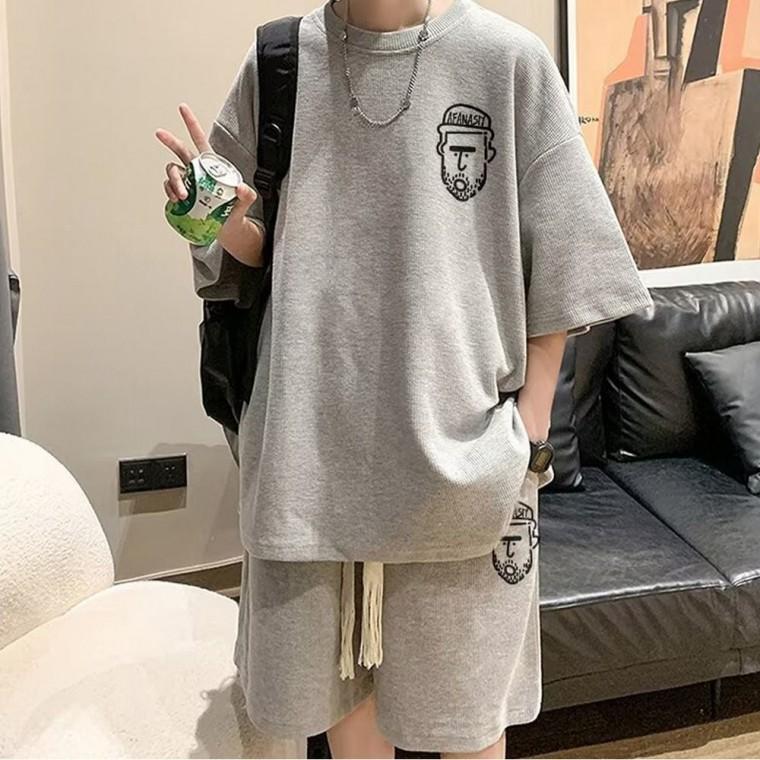 세트 편한 루즈핏 남자 데일리 반팔 반바지 여름