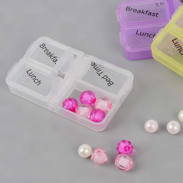 휴대용소품통 요일별 소품 보관 케이스 약통 알약 휴대 미니