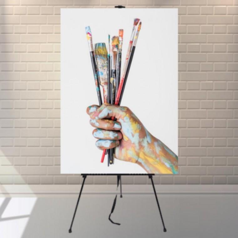 학교 받침대 학원 수업용 휴대용 액자 이젤 전시용