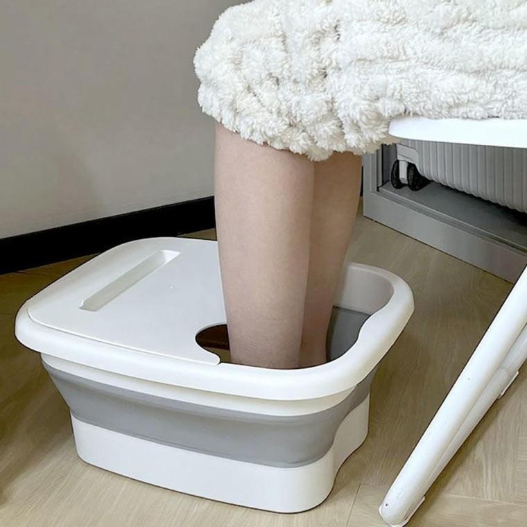 접이식 족욕통 발담그기 대야 휴대용 발사우나 바스켓 세면대형 족욕 욕조 홈케어 발관리