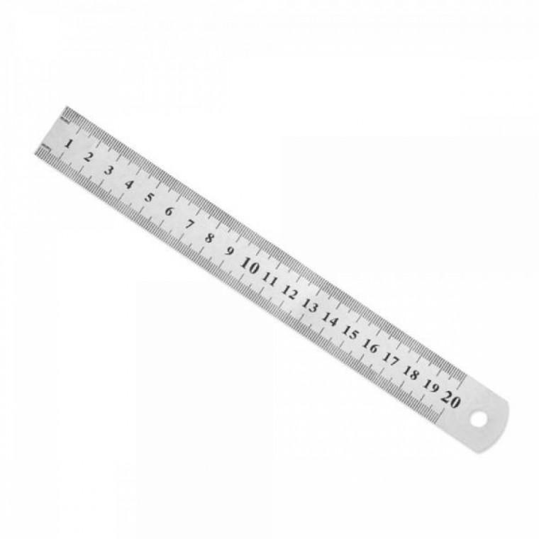 휴대용 양면 스틸 자 공업용 20cm 스틸 자 문구용 학용품