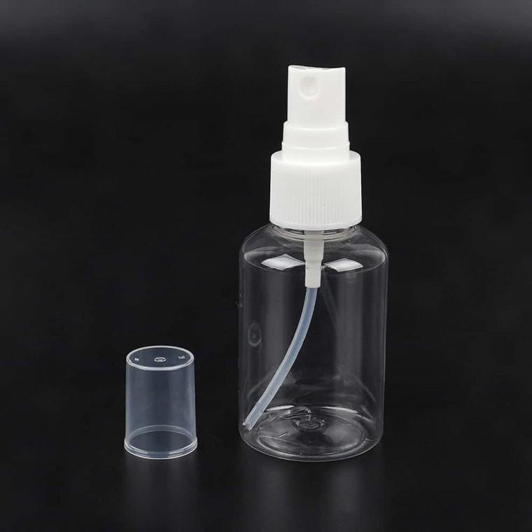 스프레이병 50ml 미스트 투명 공병 휴대용 향수 소분 스킨 여행 리필 화장품 중형