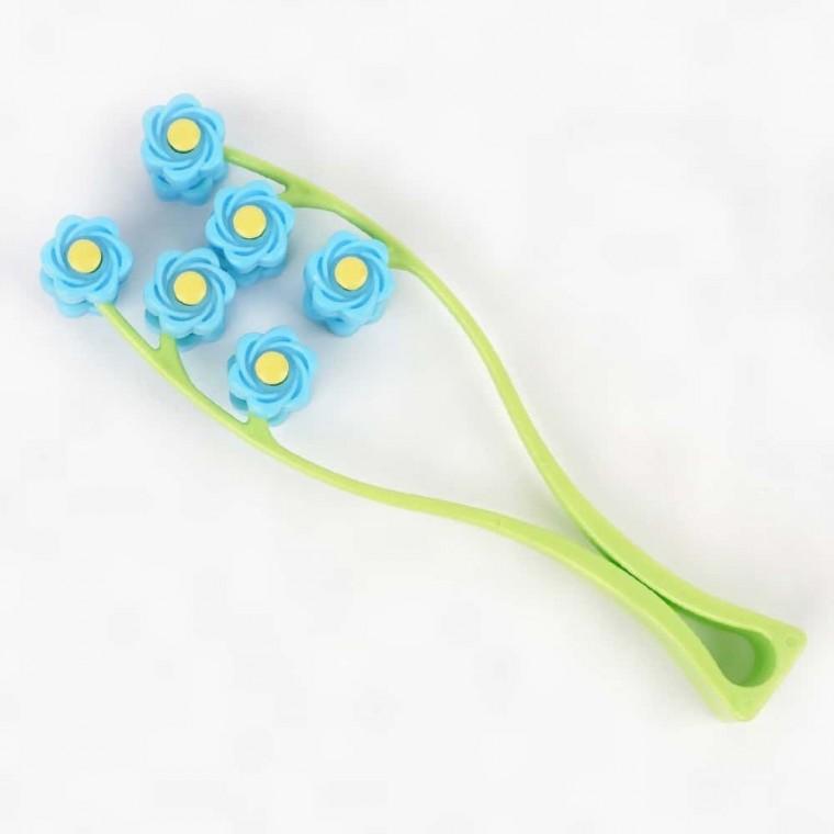 마사지도구 휴대용롤러 마사지 플라워 페이스업 롤러