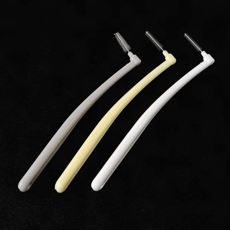 휴대용치간칫솔 l자형 치간 칫솔 20p 꺾인 형태 좁은 틈새 치아 구석 청결