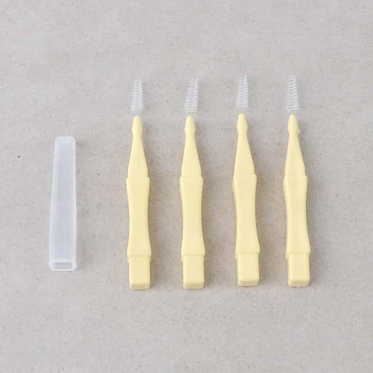 휴대용치간칫솔 일자형 4P 치간칫솔 솔이쑤시개