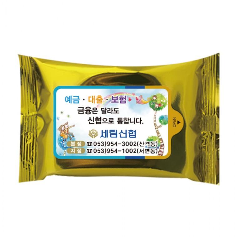 메탈옐로우 10매 1 000개 휴대용 물티슈 판촉 홍보 전도용