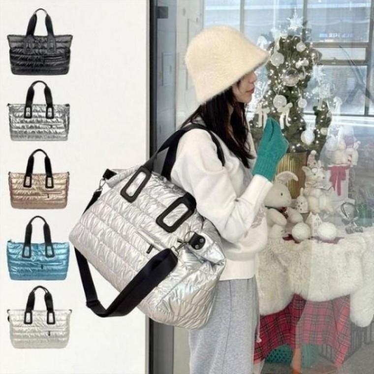 패딩가방 보스턴백 퀼팅 보부상 가방 빅사이즈 운동가방 보부상가방 보스턴백 패딩 빅사이즈가방 숄더백