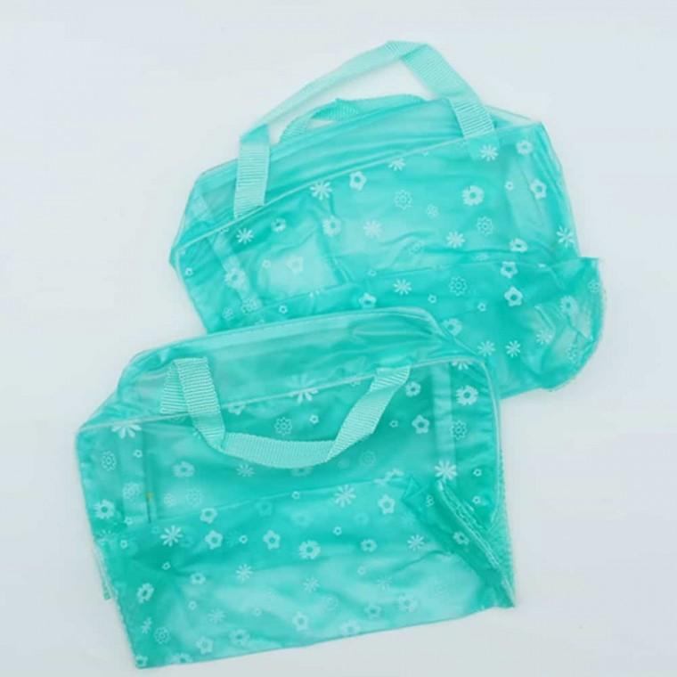 방수 수영 가방 그린 세안용품파우치 여행용파우치 휴대용품파우치 화장품파우치 수영가방 불투명지퍼파우