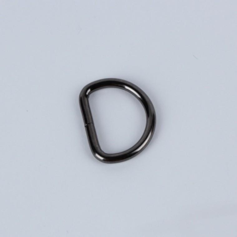 가방끈 부자재 라운드 D링 흑니켈 25mm 2P