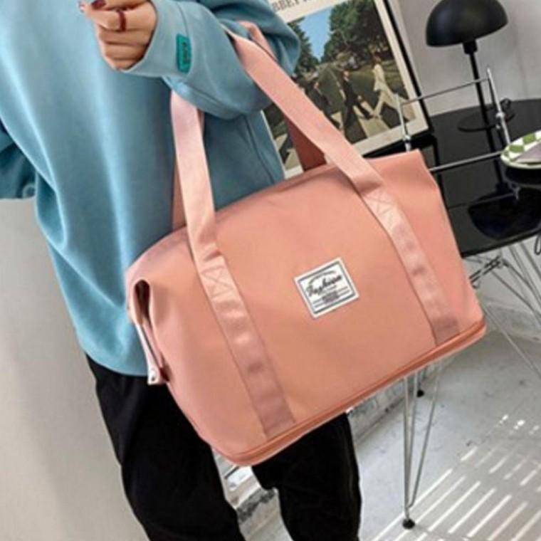 캐주얼 가방 아웃도어 보스턴백 운동 핑크 손가방