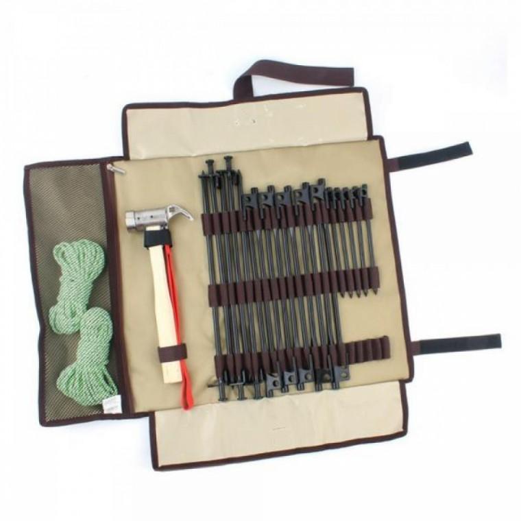 멀티 캠핑 공구 가방 롤업 캠핑 장비 가방 펙수납 펙보관