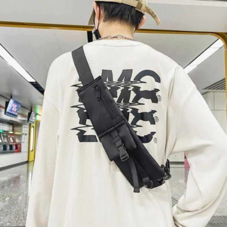 메신저 남녀공용 보조 가방 라이더 초경량 보조 가방 패션 크로스