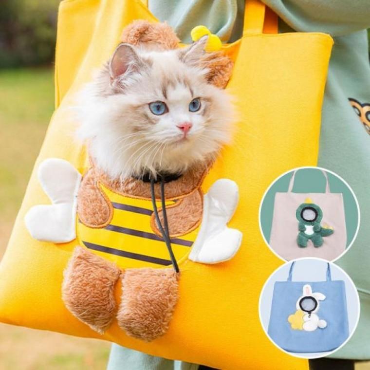 포대기 고양이 산책 가방 슬링백 고양이 이동가방 반려동물 캐리어 외출