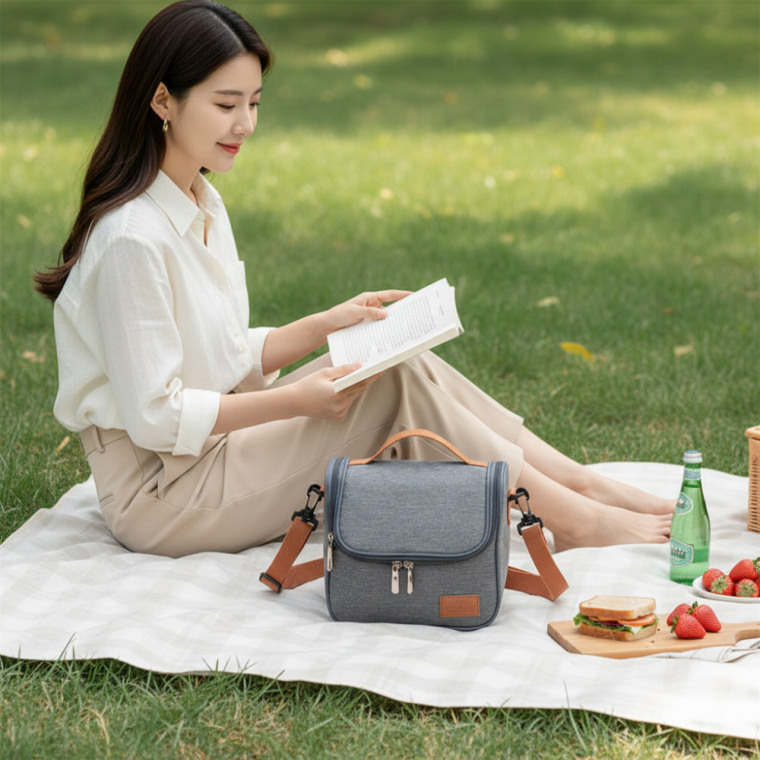 조이풀 보온보냉가방 6.5L 도시락 가방 피크닉 쿨러백 크로스백