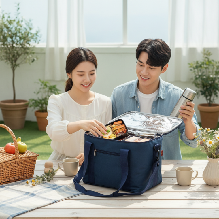 비오르 캠핑용 보냉가방 18L 나들이 피크닉 도시락 가방