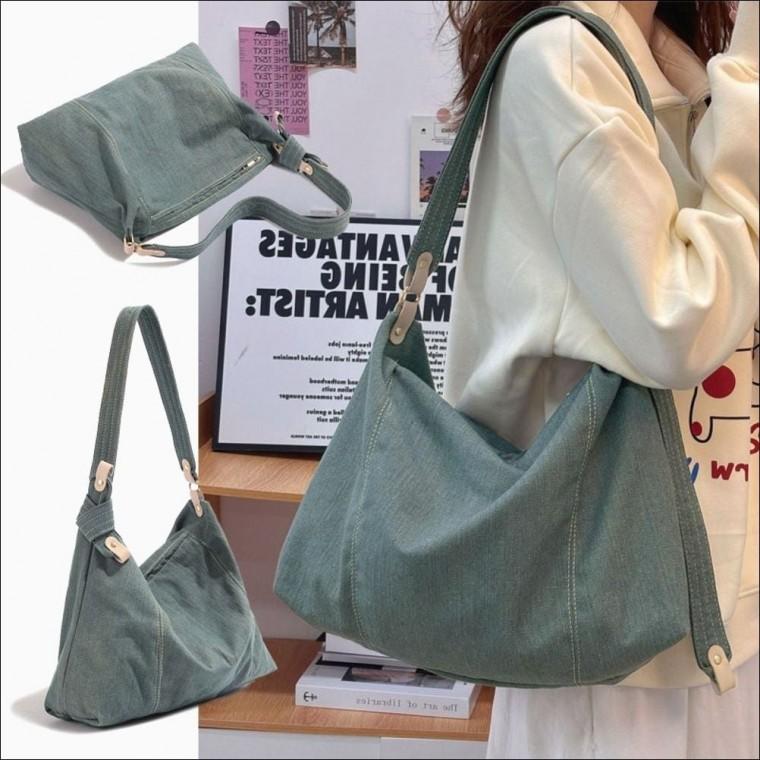 데님 청가방 여성 크로스백 투웨이 가방 빅사이즈 숄더 수납력