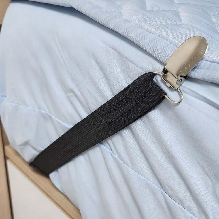 밀림방지집게 침대보집게 2p 밴드 스트랩 체결구 연결 잠금 가방 조임 벨트 버클 클립