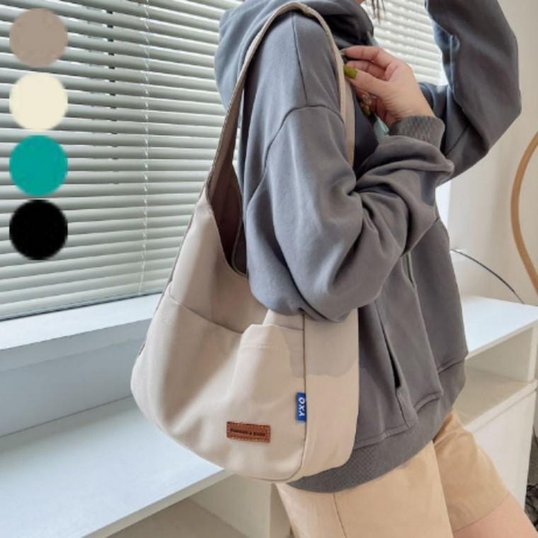 데일리 숄더백 캔버스 편한 호보백 가방 어깨가