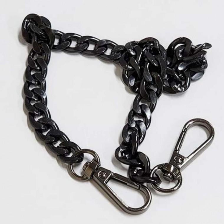 코디 숄더백 가방 핸드백 체인 스트랩 40cm 블랙