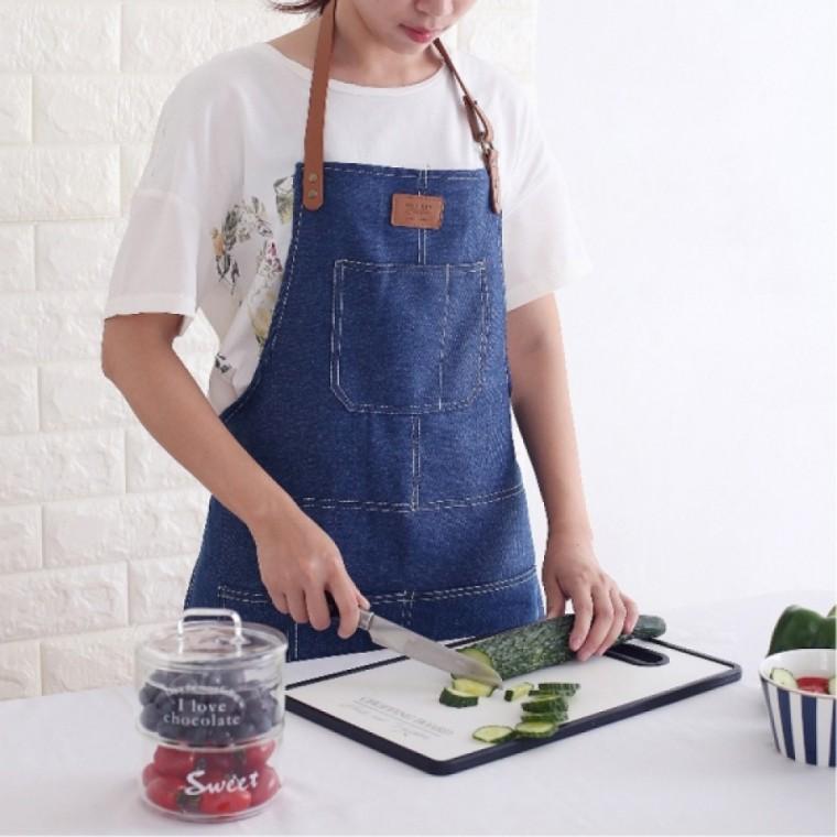 직업용 바리스타 앞치마 남성 데님 앞치마 가드닝 요리 주방 미술