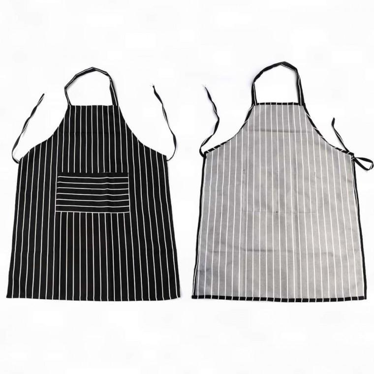 식당 미술 주방용 줄무늬 앞치마 화방 주방앞치마