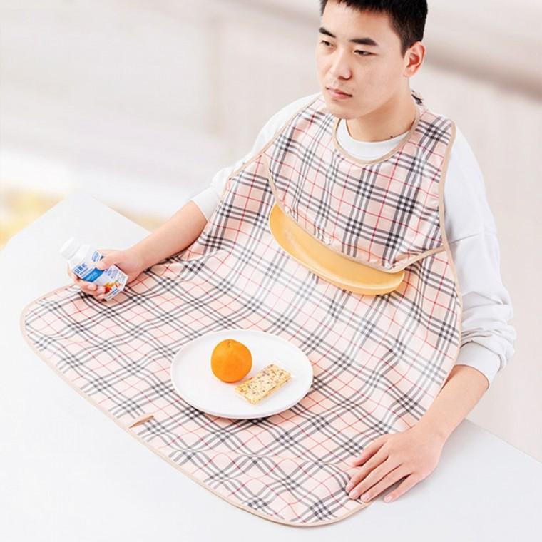 방수 어르신 식사 앞치마 환자용 성인용 식사 턱받이 요양원 노인용