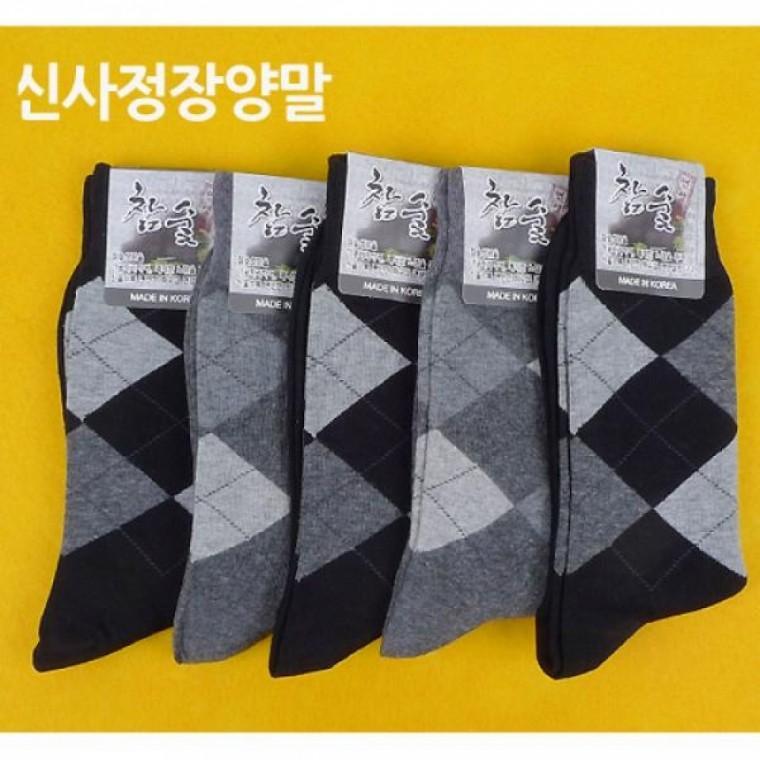 남자 신사양말 정장양말(아가일) 5켤레