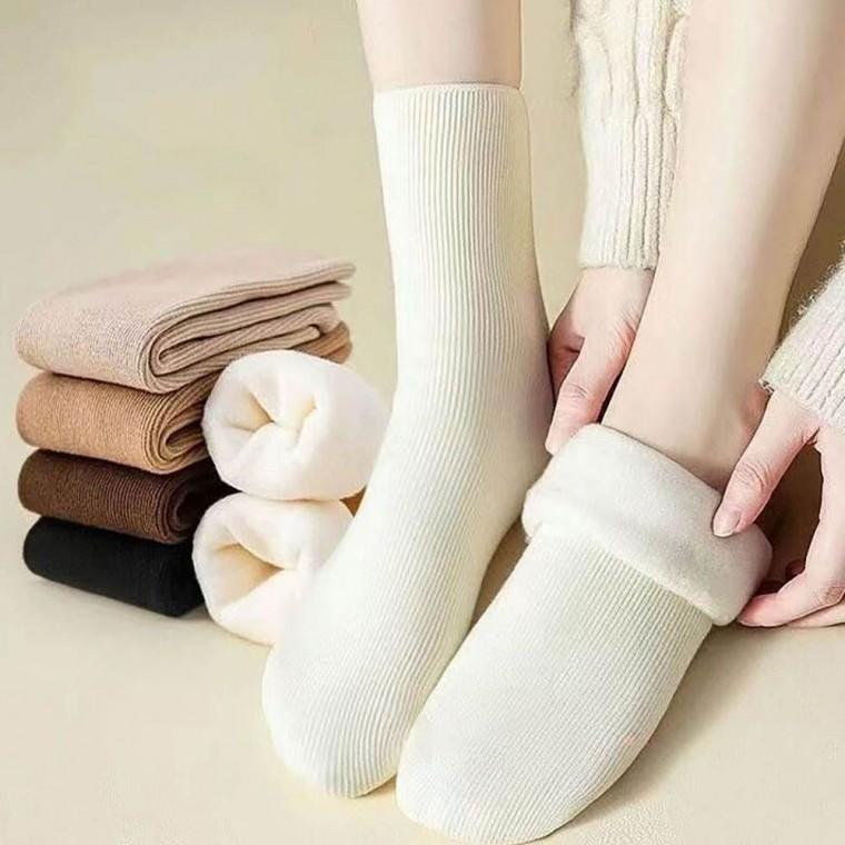 기모 털 안감 골지 깔끔 방한 데일리 양말 여성 겨울 양말