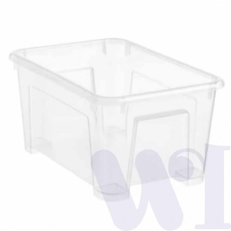 투명 보관함 28x19x14cm 양말수납 소품수납함 투명수납박스 양말바구니 투명보관함