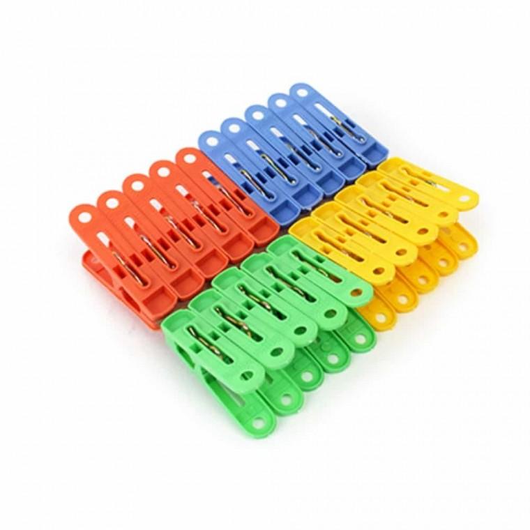 컬러 빨래 집게 20P 빨래건조대집게 속옷집게 옷집게 양말빨래집게 바지집게 세탁집게 건조대집게 줄빨래집