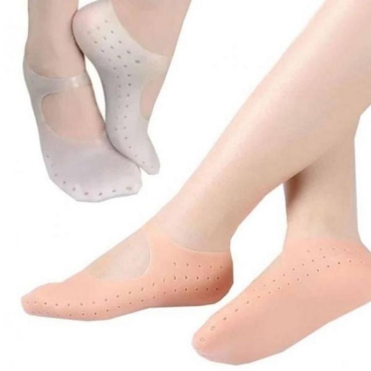실리콘 발각질양말 보습 덧신 여성덧신