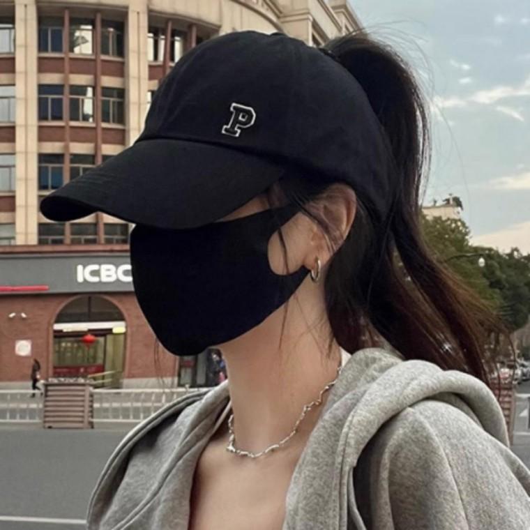 여성 여자 볼캡 봄 여름 긴머리 포니테일 스포츠 여행 캡 모자
