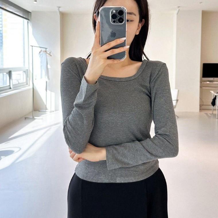 여성 라운드넥 다양한 코디 활용도 좋은 긴팔 티셔츠 긴팔티 여자 여름 가을티 기본티 편한 여성 티셔츠