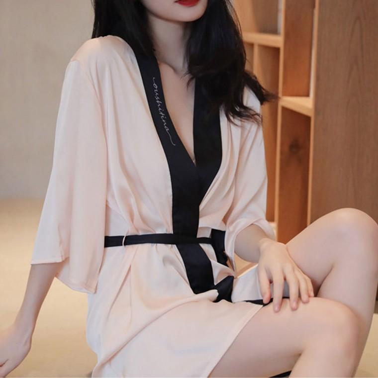 여름잠옷 샤워가운 골프 잠옷세트 여성잠옷 2color 로브 여성파자마