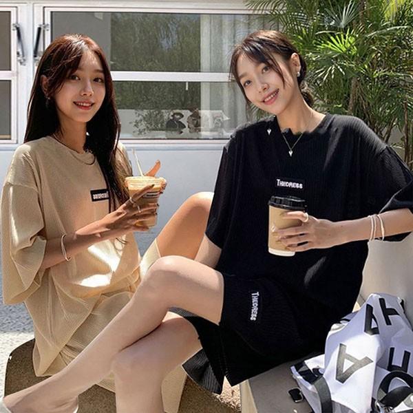홈웨어세트 여름잠옷 실내복여성 겨울잠옷 레터링 데일리 여성홈웨어 홈웨어
