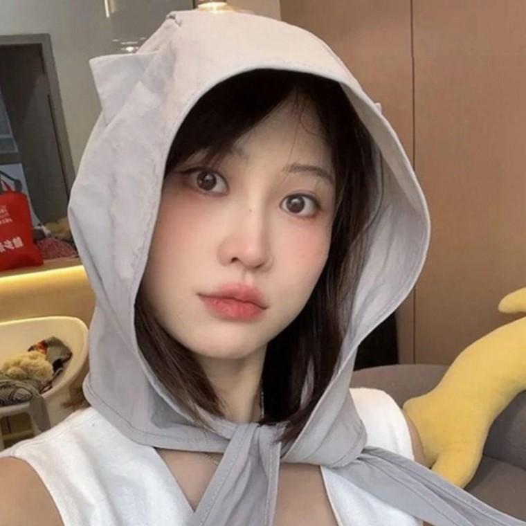 best 그레이 얼굴 작아보이는 여성 썬캡 자외선 차단 여름모자 여행용 모자