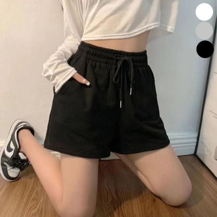 고무줄 트레이닝 밴딩 짧은 반바지 여자 팬츠 여름